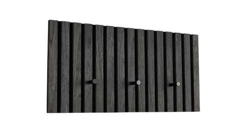 Wandgarderobe Mirrors and more aus Holz in Anthrazit Garderobenprogramm Grace Anthrazit - ca. 60 x 30 cm