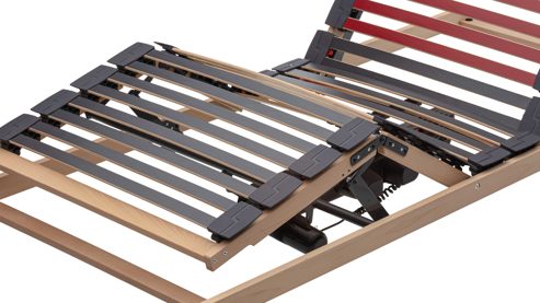 Lattenrost Interliving aus Holz in Holzfarben Interliving Lattenrost Serie 1952 - V6286 dreifach motorisch mit Funk-Fernbedienung – Liegefläche ca. 90 x 200 cm