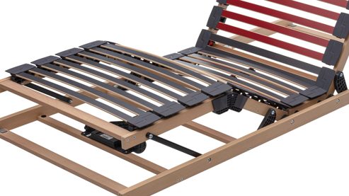 Lattenrost Interliving aus Holz in Holzfarben Interliving Lattenrost Serie 1952 - V6288 Smart zweifach motorisch mit Handschalter – Liegefläche ca. 100 x 200 cm