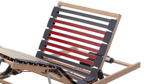 Lattenrost Interliving aus Holz in Holzfarben Interliving Lattenrost Serie 1952 - V6291 mit Bettkastenzugang zweifach motorisch mit Funk-Fernbedienung – Liegefläche ca. 90 x 200 cm
