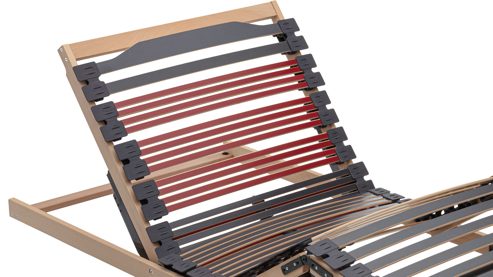 Lattenrost Interliving aus Holz in Holzfarben Interliving Lattenrost Serie 1953 - V6386 dreifach motorisch mit Funk-Fernbedienung – Liegefläche ca. 90 x 200 cm