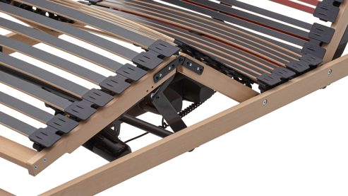 Lattenrost Interliving aus Holz in Holzfarben Interliving Lattenrost Serie 1953 - V6386 dreifach motorisch mit Funk-Fernbedienung – Liegefläche ca. 90 x 200 cm