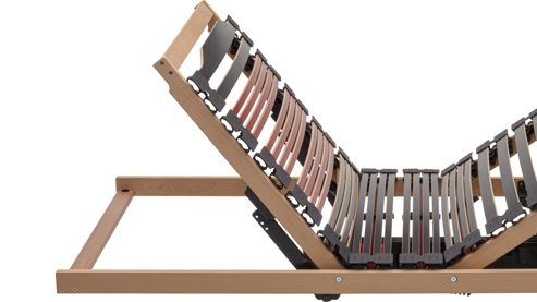 Lattenrost Interliving aus Holz in Holzfarben Interliving Lattenrost Serie 1953 - V6386 dreifach motorisch mit Funk-Fernbedienung – Liegefläche ca. 90 x 200 cm