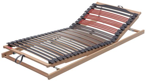 Lattenrost Interliving aus Holz in Holzfarben Interliving Lattenrost Serie 1953 - V6355 mit Hebehilfe & manuell verstellbar – Liegefläche ca. 90 x 200 cm