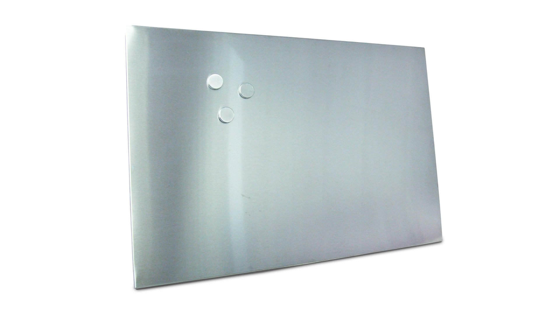 Magnettafel Zeller present aus Metall in Metallfarben Magnettafel gebürsteter Edelstahl - ca. 60 x 40 cm