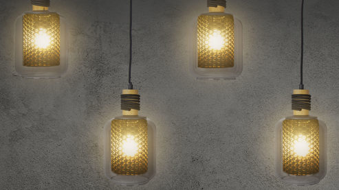 Pendelleuchte Globo lighting aus Glas in Grau GLOBO Lampen Serie Ando - Hängelampe rauchfarbenes Glas & schwarzes Metall - Länge ca. 88 cm