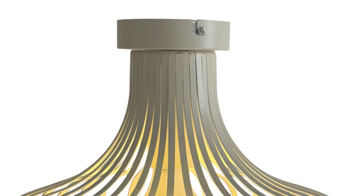 Deckenleuchte Globo lighting aus Metall in Beige GLOBO Lampen Serie Mateo - Deckenlampe beiges Metall - Durchmesser ca. 40 cm