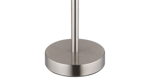 Tischleuchte Globo lighting aus Metall in Metallfarben GLOBO Lampen Serie Joris - Tischlampe Nickel & weißer Lampenschirm - Höhe ca. 45 cm