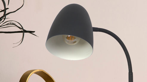 Tischleuchte Globo lighting aus Metall in Schwarz GLOBO Lampen Serie Jason - Tischlampe schwarzes Metall - Höhe ca. 40 cm