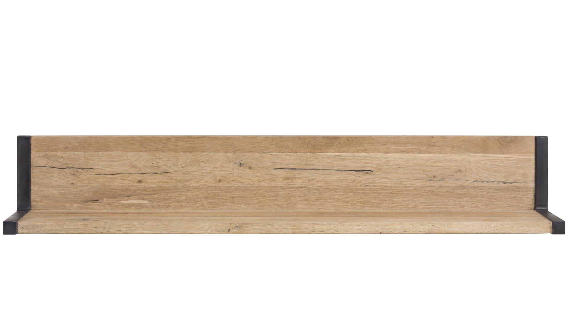 Wandregal WOODS & TRENDS aus Holz in Holzfarben WOODS & TRENDS Wandregal Brooklyn Railway braunes Eichefurnier – Länge ca. 120 cm