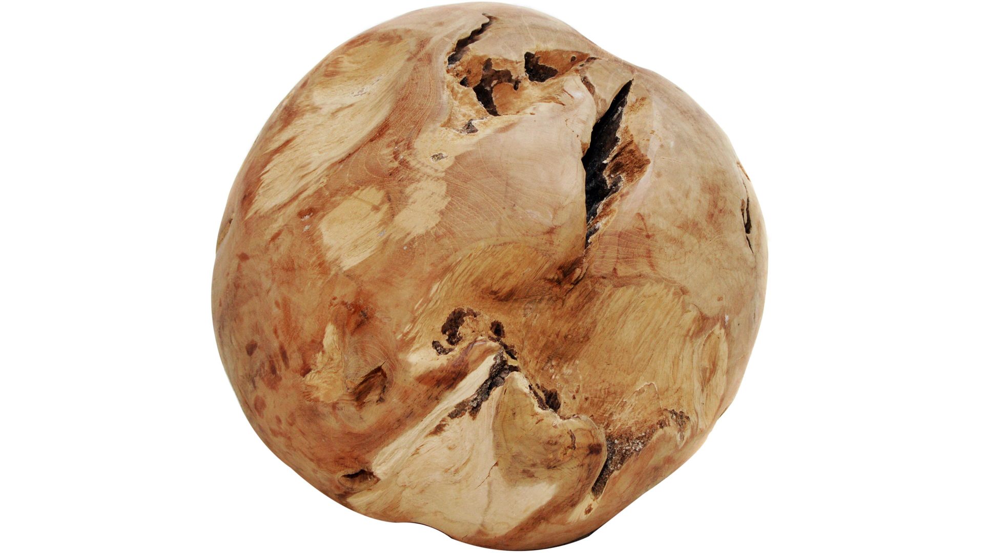 Gartenaccessoire Ploß aus Holz in Holzfarben Ploß® Teakholz-Dekokugel Teakholz – Durchmesser ca. 30 cm