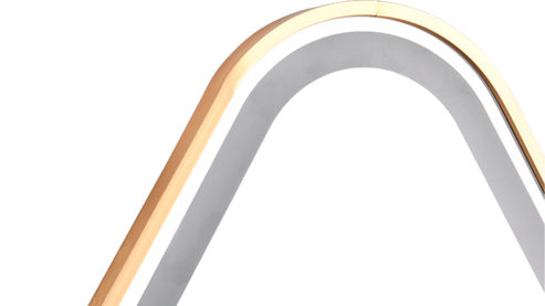 Spiegel Mirrors and more aus Spiegel in Gold Rahmenspiegel Frederike Gold - ca. 60 x 80 cm, mit Beleuchtung