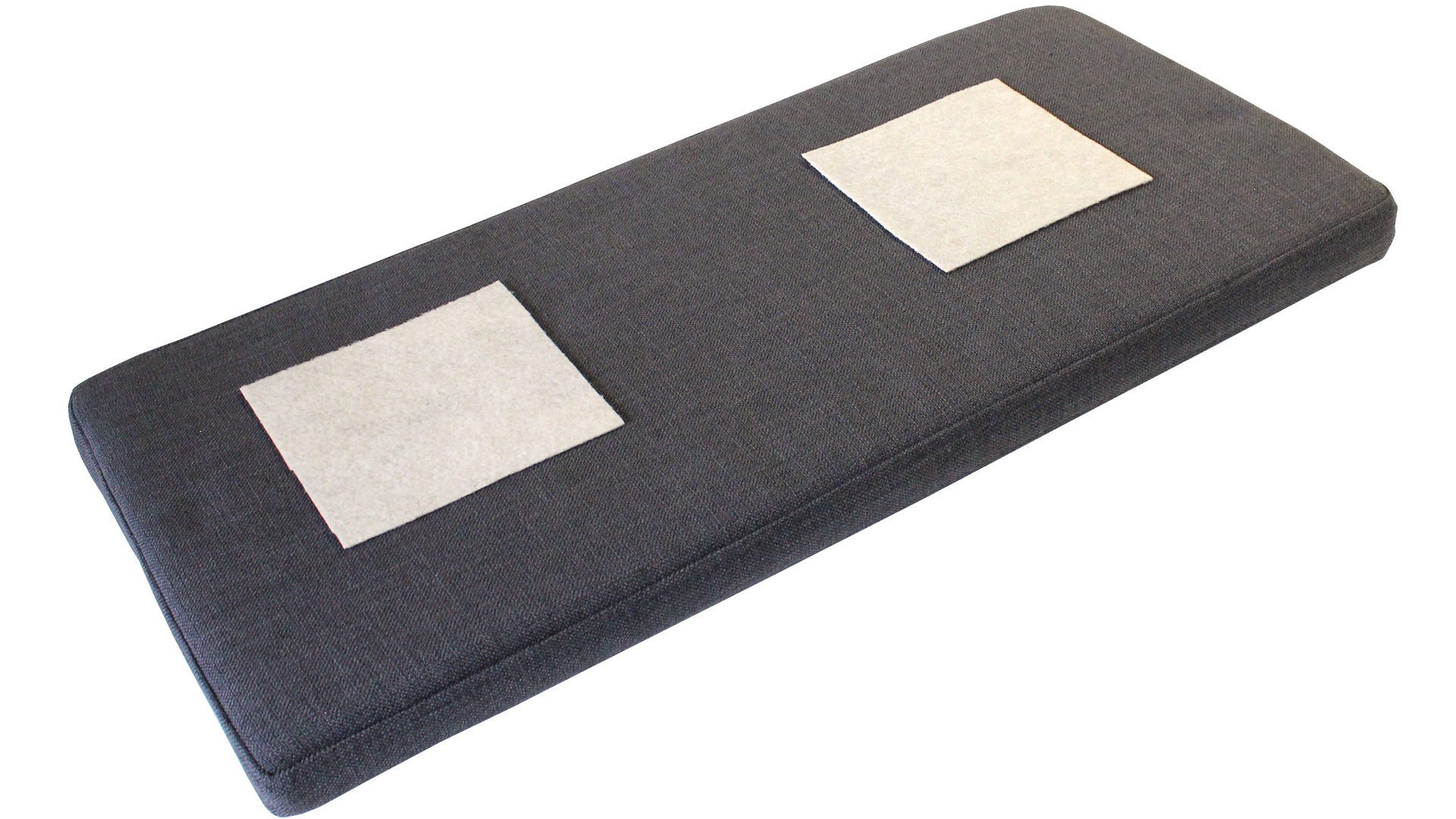 Sitzkissen Germania aus Stoff in Anthrazit Sitzkissen Berlebeck anthrazitfarbener Bezug – ca. 95 x 35 cm