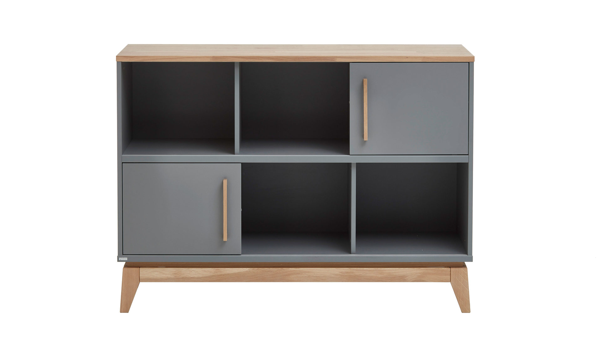 Sideboard Paidi aus Holz in Grau PAIDI Sideboard Sten Eiche & Schiefergrau – zwei Schiebetüren