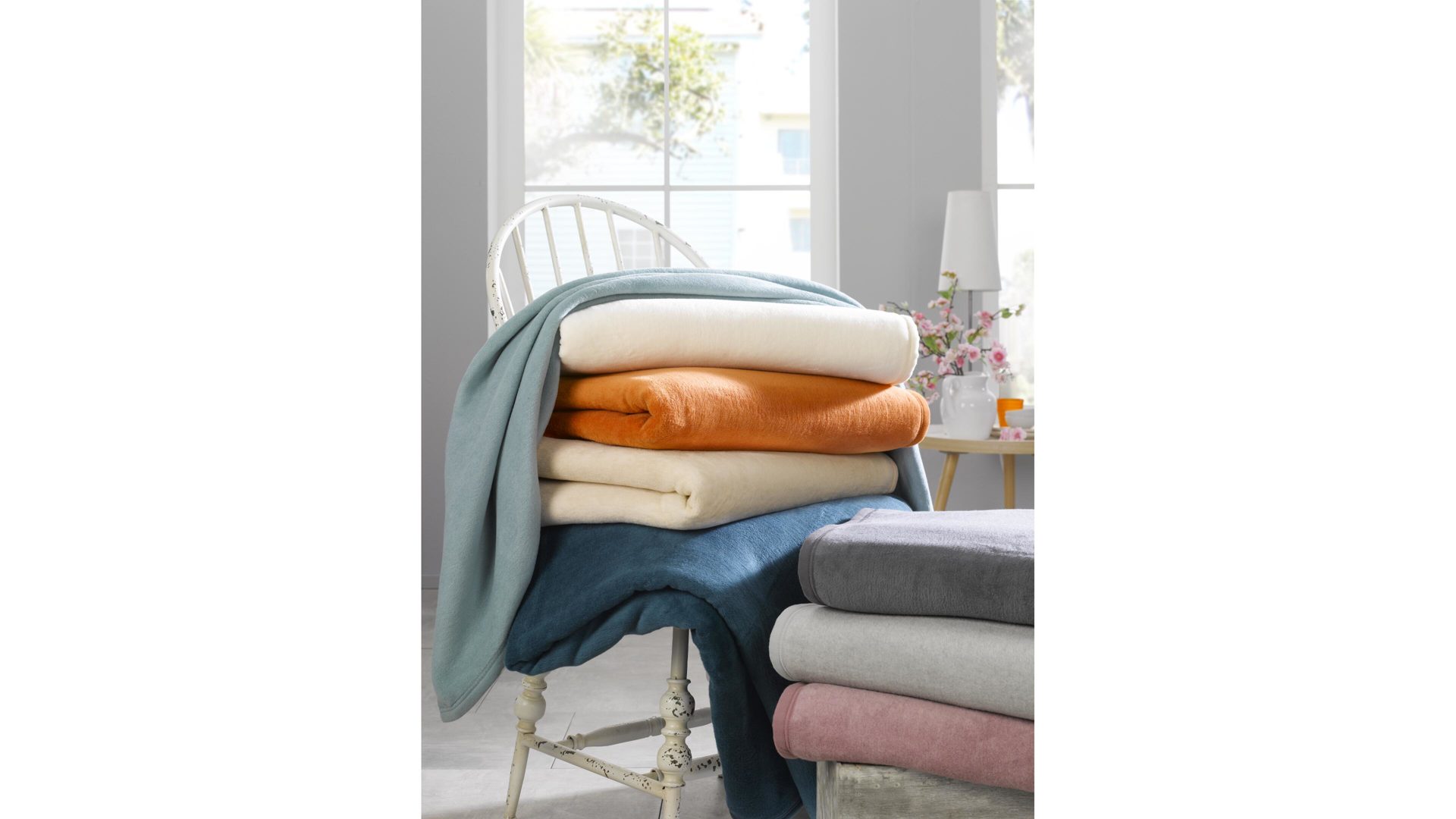 Fleecedecke Ibena® aus Stoff in Grau IBENA® Fleecedecke Porto anthrazitfarbenes Mischgewebe - ca. 220 x 240 cm