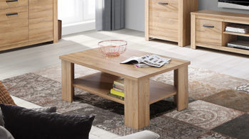 Couchtisch Forte® aus Holz in Holzfarben Couchtisch alteichefarbene Kunststoffoberflächen – ca. 107 x 67 cm