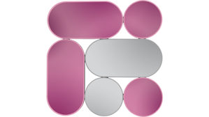 Spiegel Mirrors and more aus Spiegel in Mehrfarbig Dekospiegel Shiny Mehrfarbig - ca. 90 x 90 cm