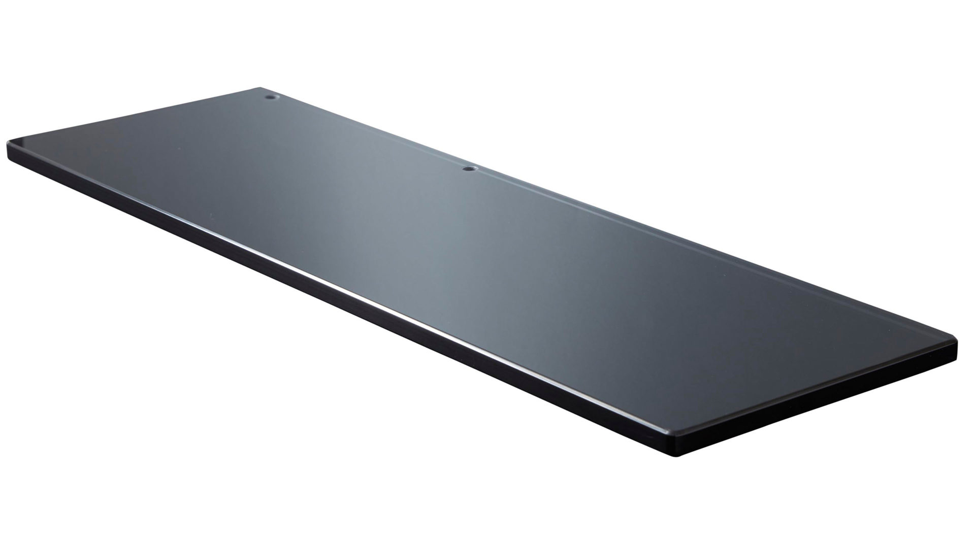 Wandregal Interliving aus Glas in Grau Interliving Schlafzimmer Serie 1019 – Glasboden-Set 523147 parsolgraues Glas – zweiteilig