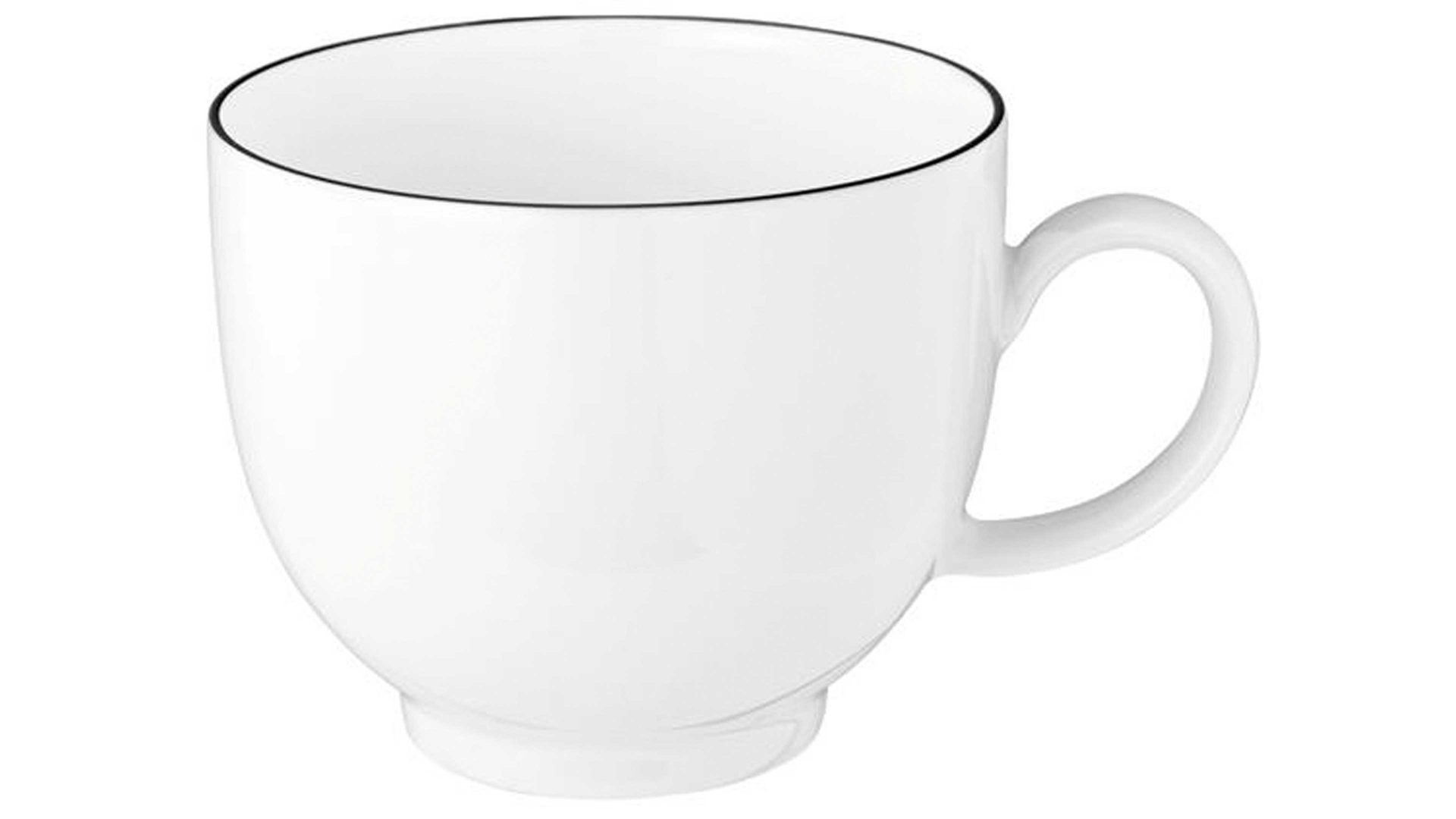 Kaffeeservice Seltmann weiden aus Porzellan in Weiß Seltmann Kaffeeservice Lido weißes Porzellan - 18-teilig