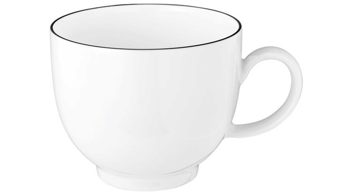 Kaffeeservice Seltmann weiden aus Porzellan in Weiß Seltmann Kaffeeservice Lido weißes Porzellan - 18-teilig, eckig