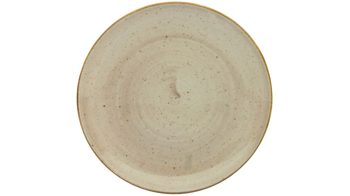 Essteller Creatable aus Porzellan in Braun CREATABLE Vintage Nature  – Essteller schlammfarbenes Porzellan – Durchmesser ca. 25 cm