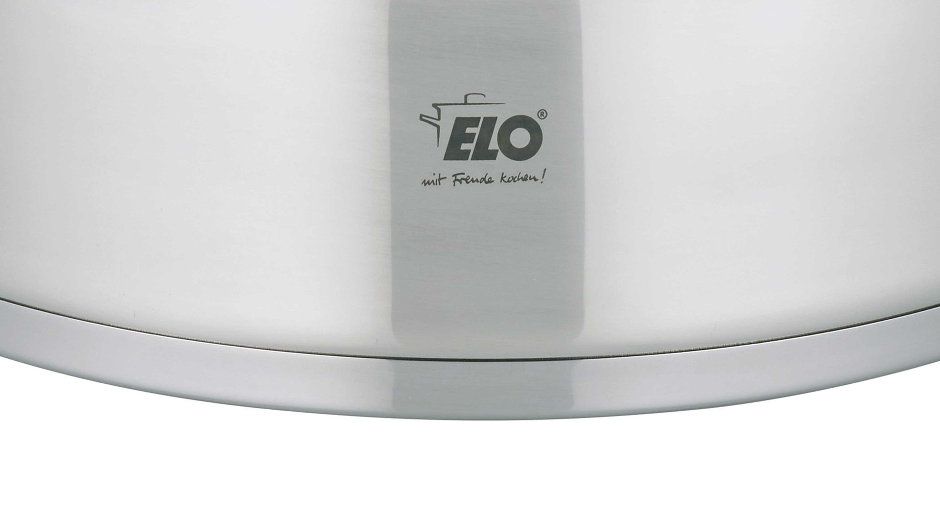 Topf Elo® aus Metall in Metallfarben ELO® Servierpfanne Citrin Edelstahl & Klarglas – Durchmesser ca. 28 cm