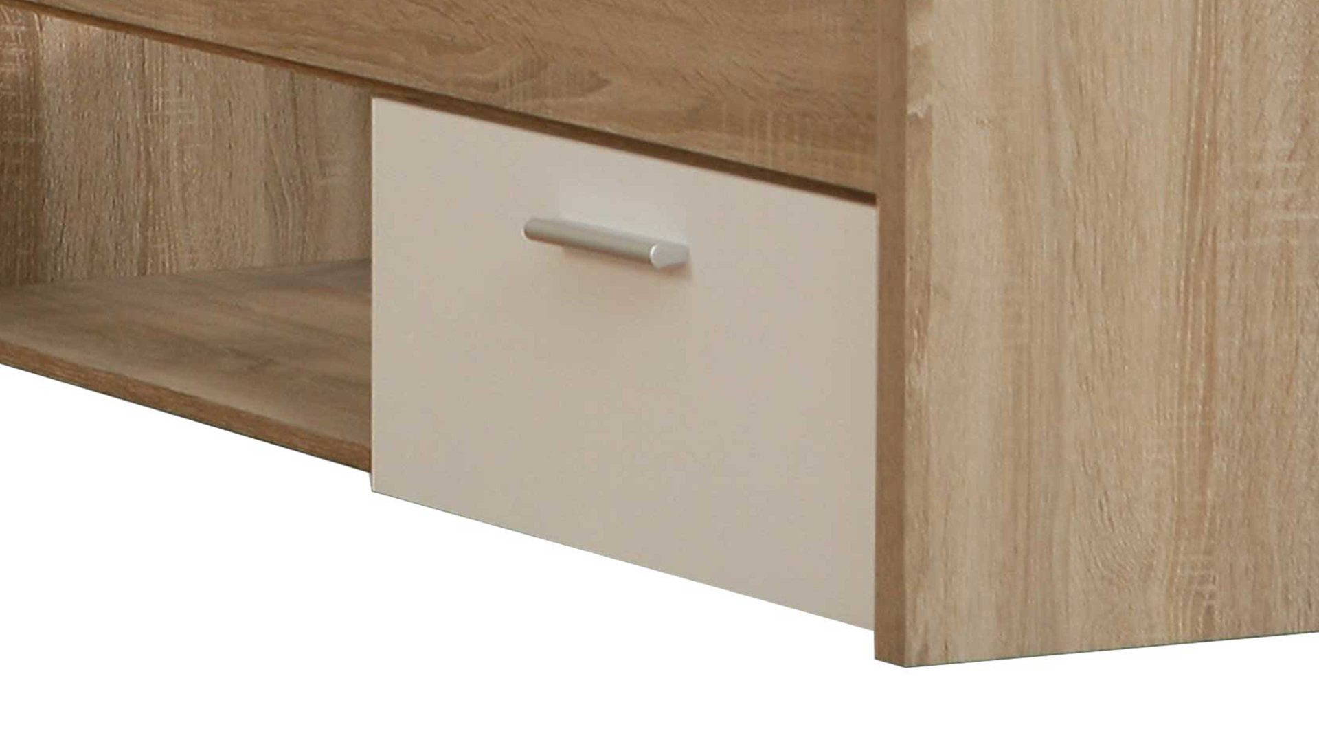 Funktionsbett Forte® aus Holz in Holzfarben Funktionsbettgestell Winnie Sonoma Eiche & Weiß – Liegefläche ca. 90 x 200 cm