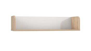 Wandregal Forte® aus Holz in Holzfarben Wandregal Winnie Sonoma Eiche & Weiß – Länge ca. 80 cm