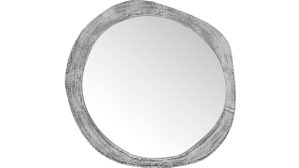 Spiegel Mirrors and more aus Spiegel in Silber Rahmenspiegel Lalita Silber - Durchmesser ca. 90 cm