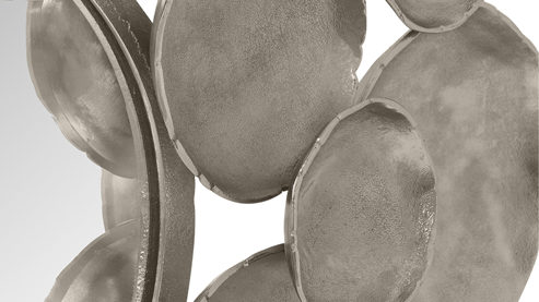 Spiegel Mirrors and more aus Spiegel in Silber Dekospiegel Tamani Silber - Durchmesser ca. 91 cm