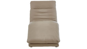 Liege W.schillig i. i. aus Leder in Hellbraun W.SCHILLIG Polsterserie Daily Dreams - Liege mit Kopfteilverstellung stonefarbenes Leder Z73-21 - Breite ca. 75 cm