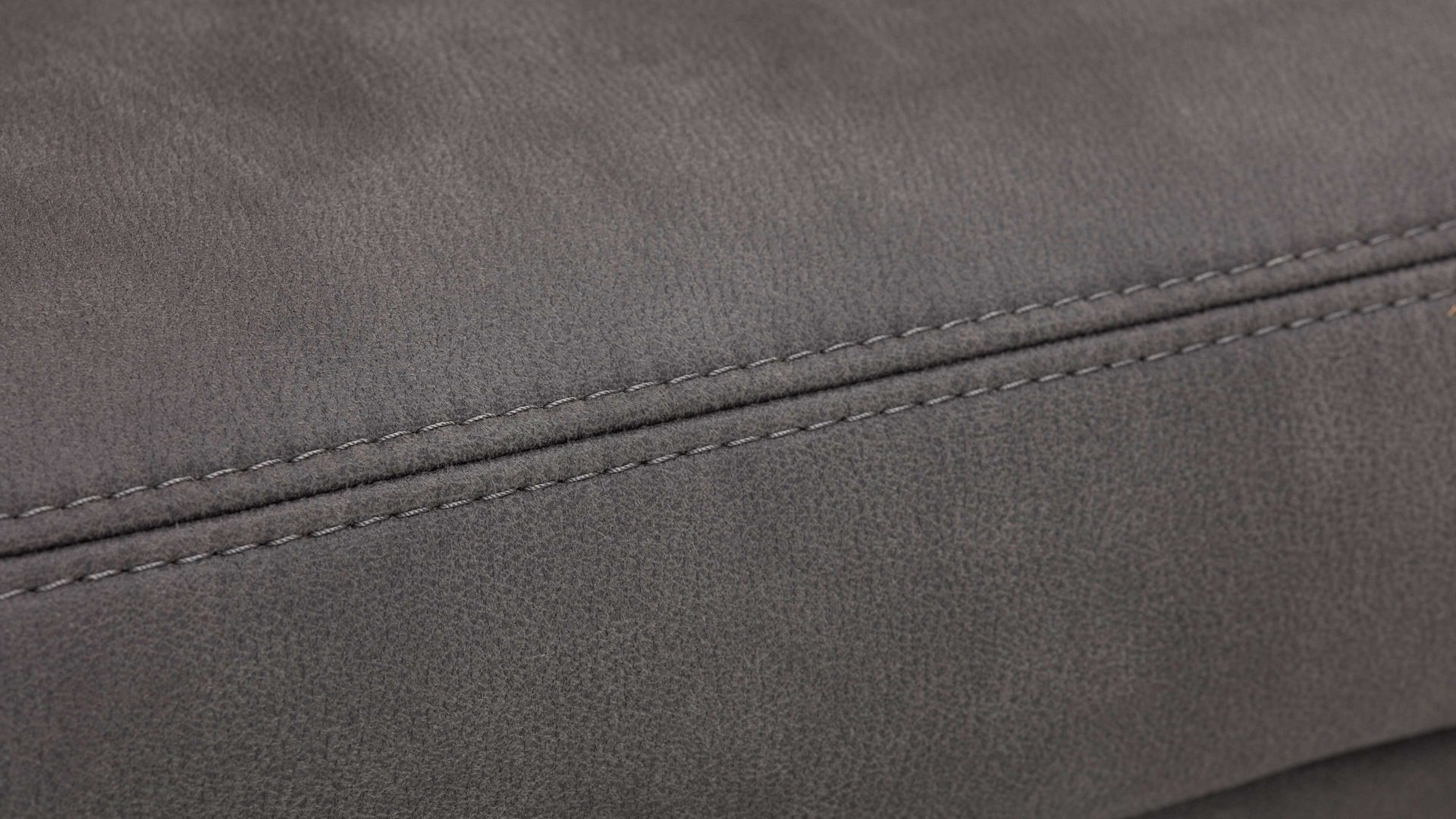 Dreisitzer Steinpol polsteria aus Stoff in Grau Dreisitzer anthrazitfarbener Bezug Deluxe - Länge ca. 185 cm