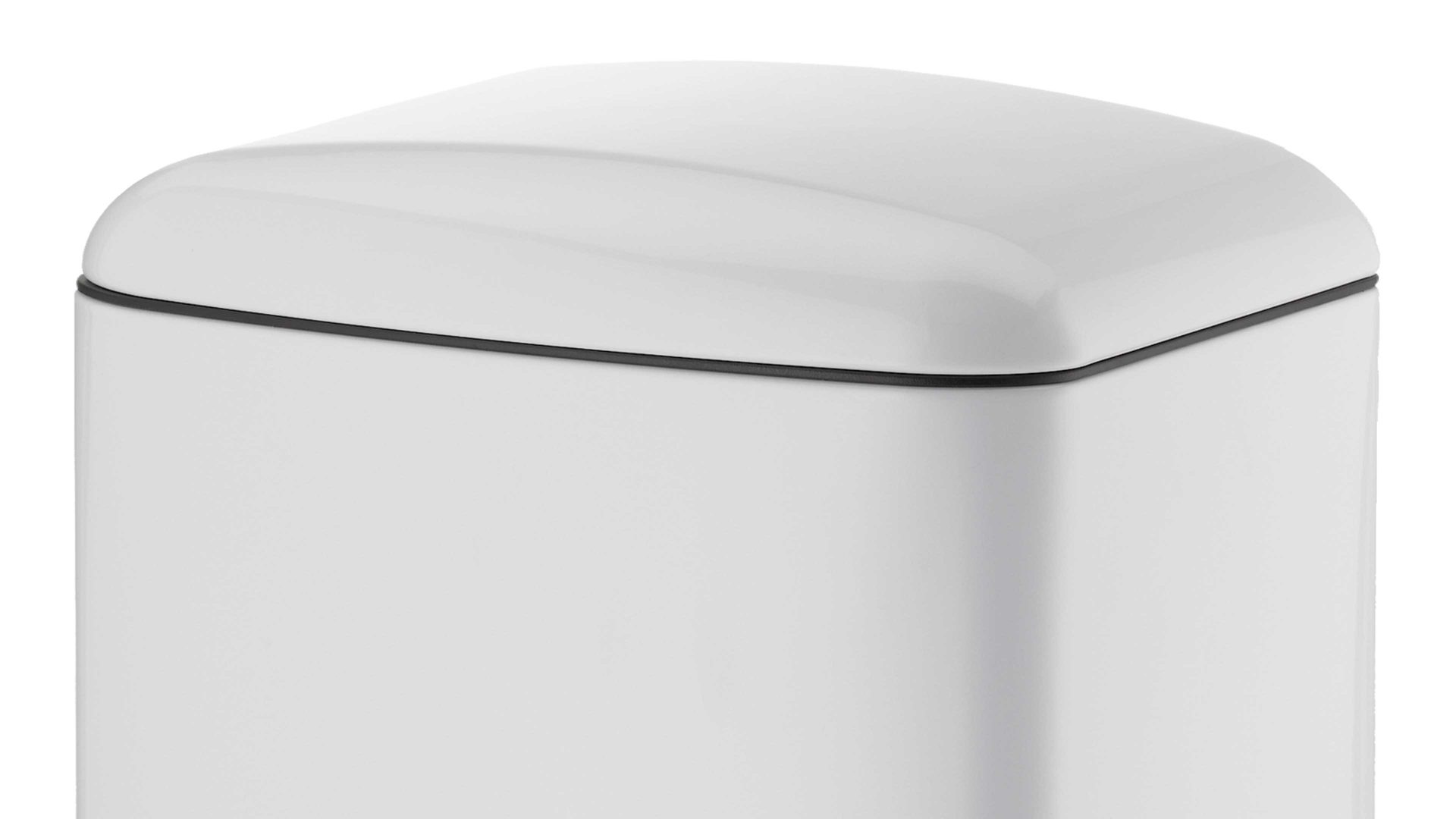 Mülleimer Kela | keck & lang aus Metall in Weiß kela Treteimer Davino weißer Stahl – ca. 12 Liter