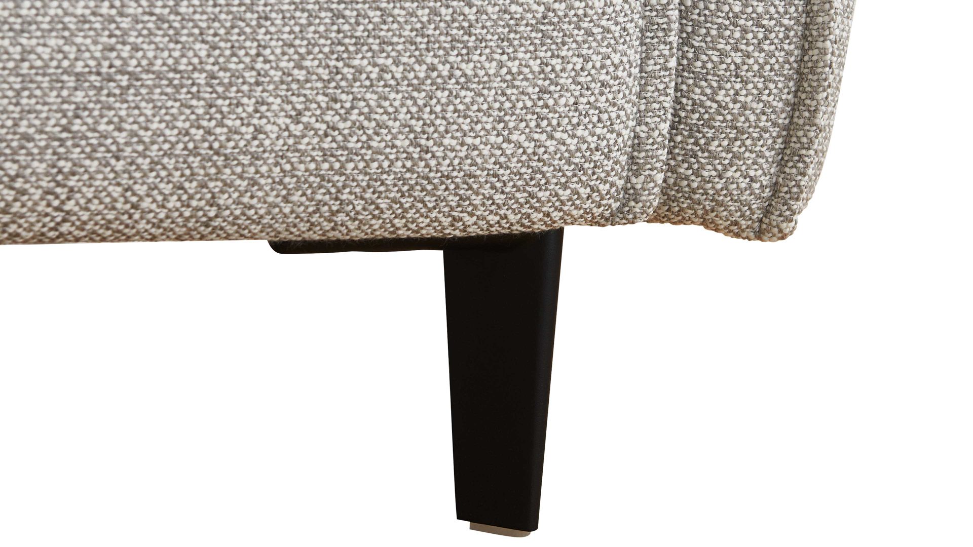 Ecksofa W.schillig i. i. aus Stoff in Hellgrau W.SCHILLIG Ecksofa Bonnie silbergrauer Webstoff T88 & schwarze Metallfüße – Stellfläche ca. 158 x 340 cm