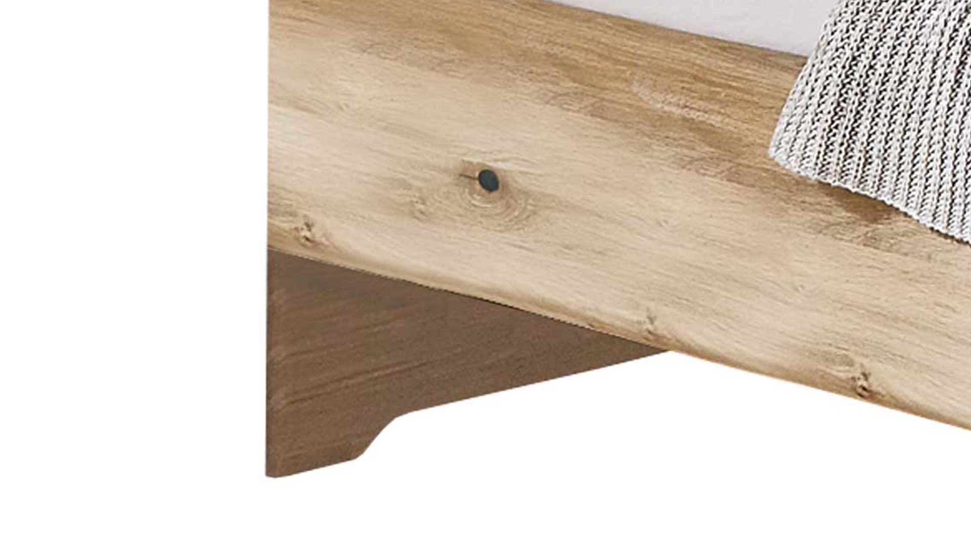 Bettgestell Wöstmann schlafraumsysteme aus Holz in Holzfarben WÖSTMANN Schlafmöbelprogramm WSM 1600 – Doppelbettgestell Wildeiche & Hirnholz – Liegefläche ca. 180 x 200 cm