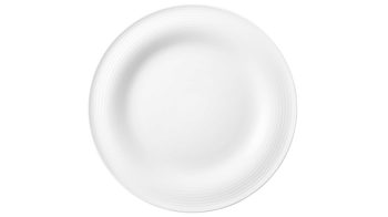 Kuchen- / Frühstücks- / Dessertteller Seltmann weiden aus Porzellan in Weiß Seltmann Geschirrserie Beat 3 – Frühstücksteller weißes Porzellan – Durchmesser ca. 23 cm