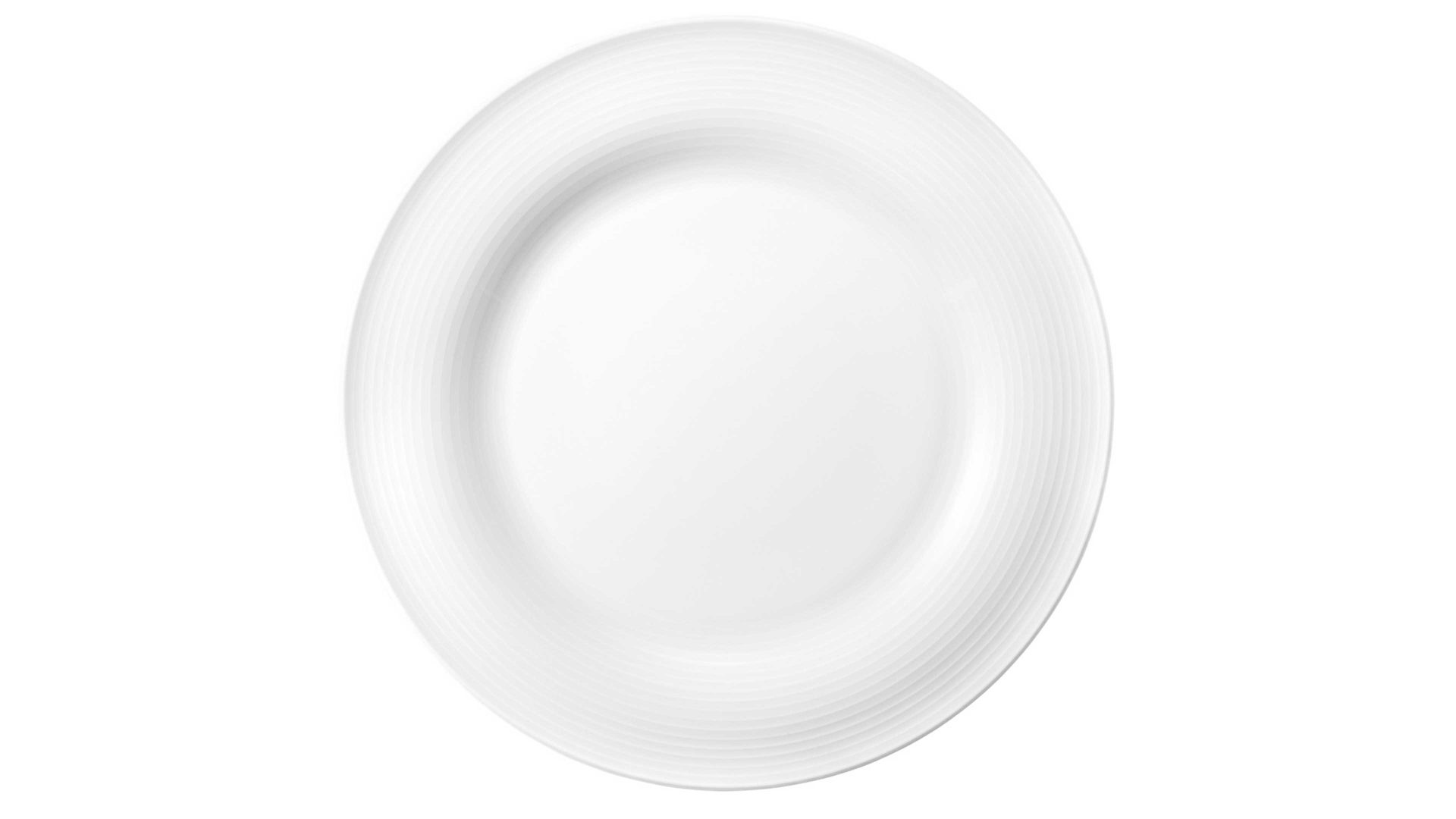 Essteller Seltmann weiden aus Porzellan in Weiß Seltmann Geschirrserie Beat 3 – Essteller weißes Porzellan – Durchmesser ca. 28 cm