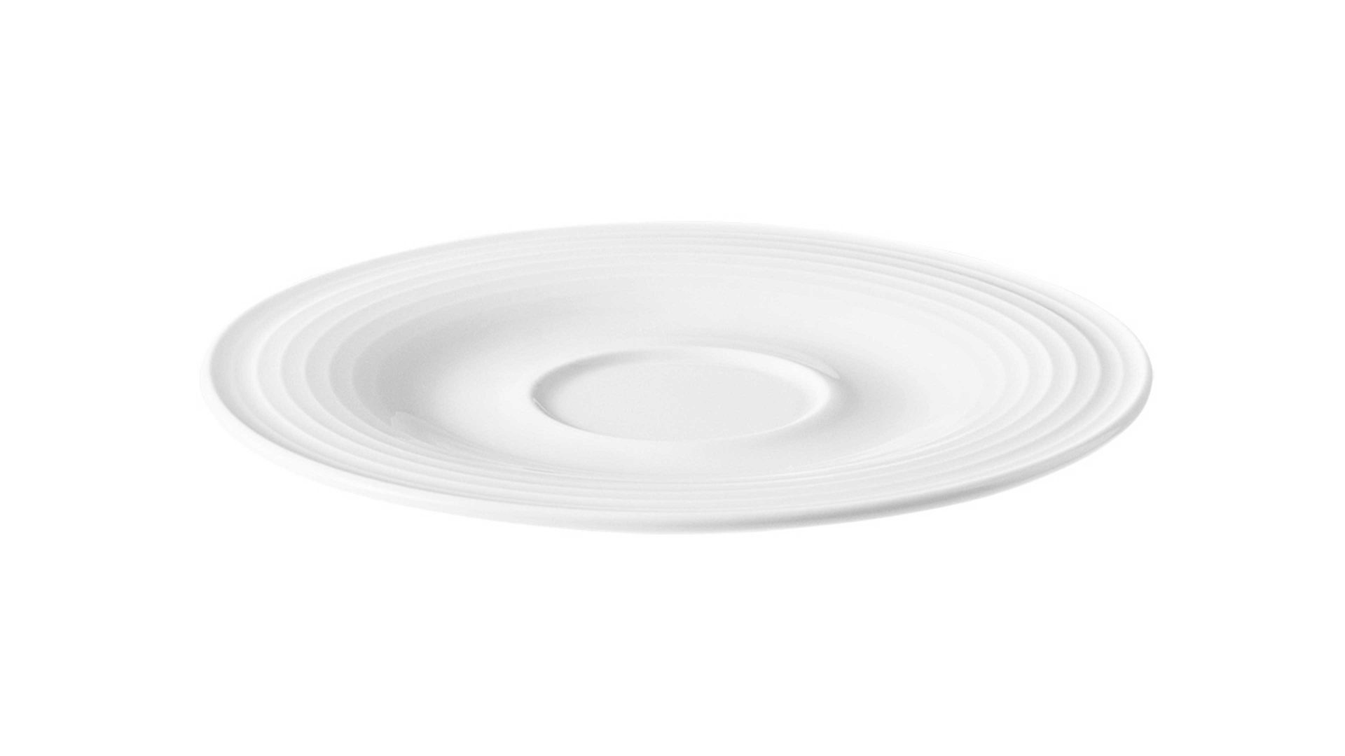 Unterteller Seltmann weiden aus Porzellan in Weiß Seltmann Geschirrserie Beat 3 – Kombi-Unterteller weißes Porzellan – Durchmesser ca. 14 cm