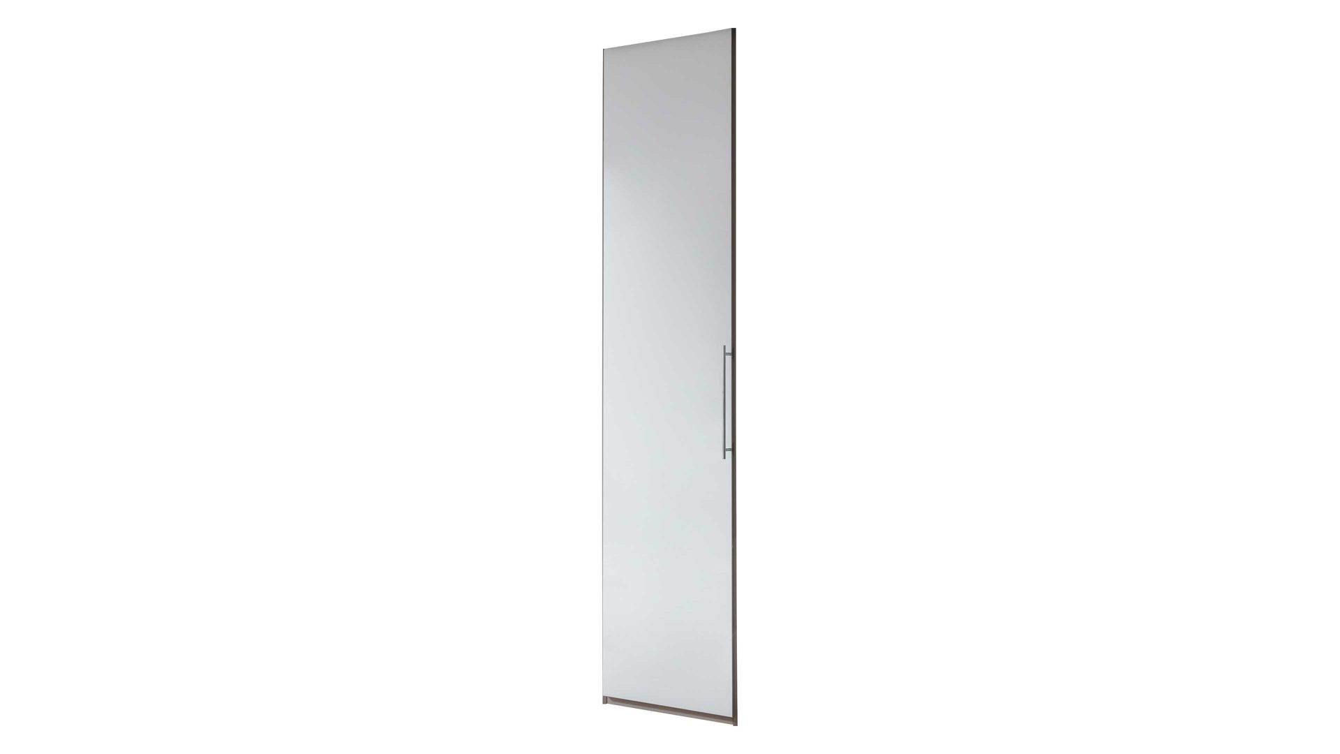 Kleiderschrank Interliving aus Holz in Weiß Interliving Kleiderschrank Serie 1205 – Kleiderschrank 044 weiße Glasfront – eine Tür, Breite ca. 38 cm