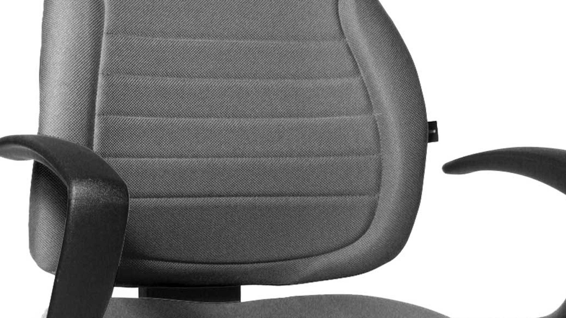 Drehstuhl OrthoSedis aus Stoff in Grau Drehstuhl orthoSedis 40 bzw. Sitzmöbel hellgrauer Bezug G23 & schwarzes Drehkreuz