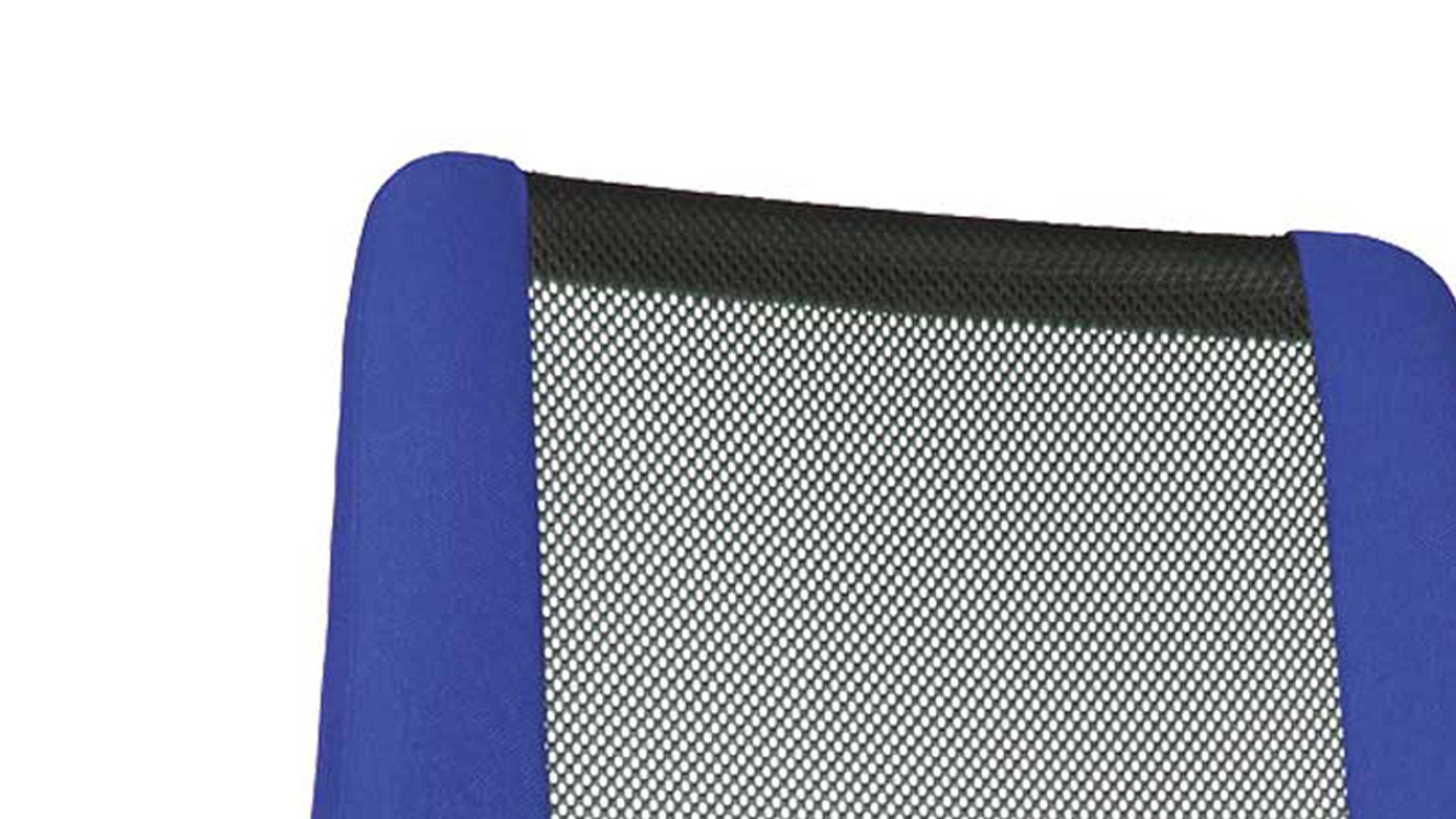 Drehstuhl OrthoSedis aus Stoff in Blau Komfortdrehstuhl OrthoSedis 60 mit Chefsessel-Qualität blauer Bezug TT380 & poliertes Aluminium-Drehkreuz