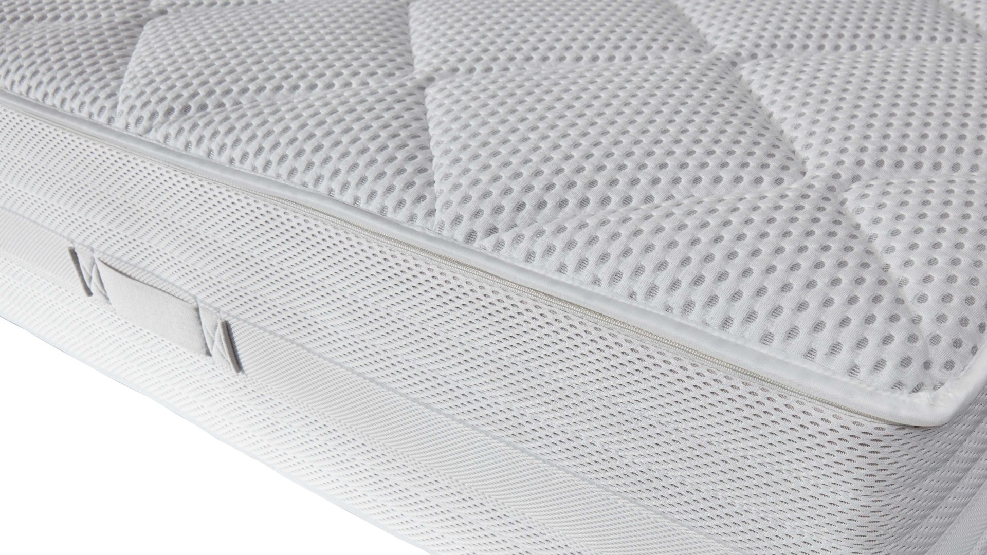 Boxspringbett Interliving aus Stoff in Grau Interliving Boxspringbett Serie 1401 graues Flachgewebe Neo 485400 – Liegefläche ca. 180 x 200 cm