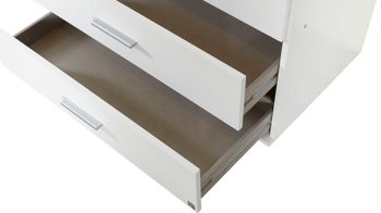 Kleiderschrank Rauch aus Holz in Weiß rauch BLUE Kleiderschrank Rasant - Schlafzimmerschrank Alpinweiß – Breite ca. 168 cm, vier Türen, vier Schubladen