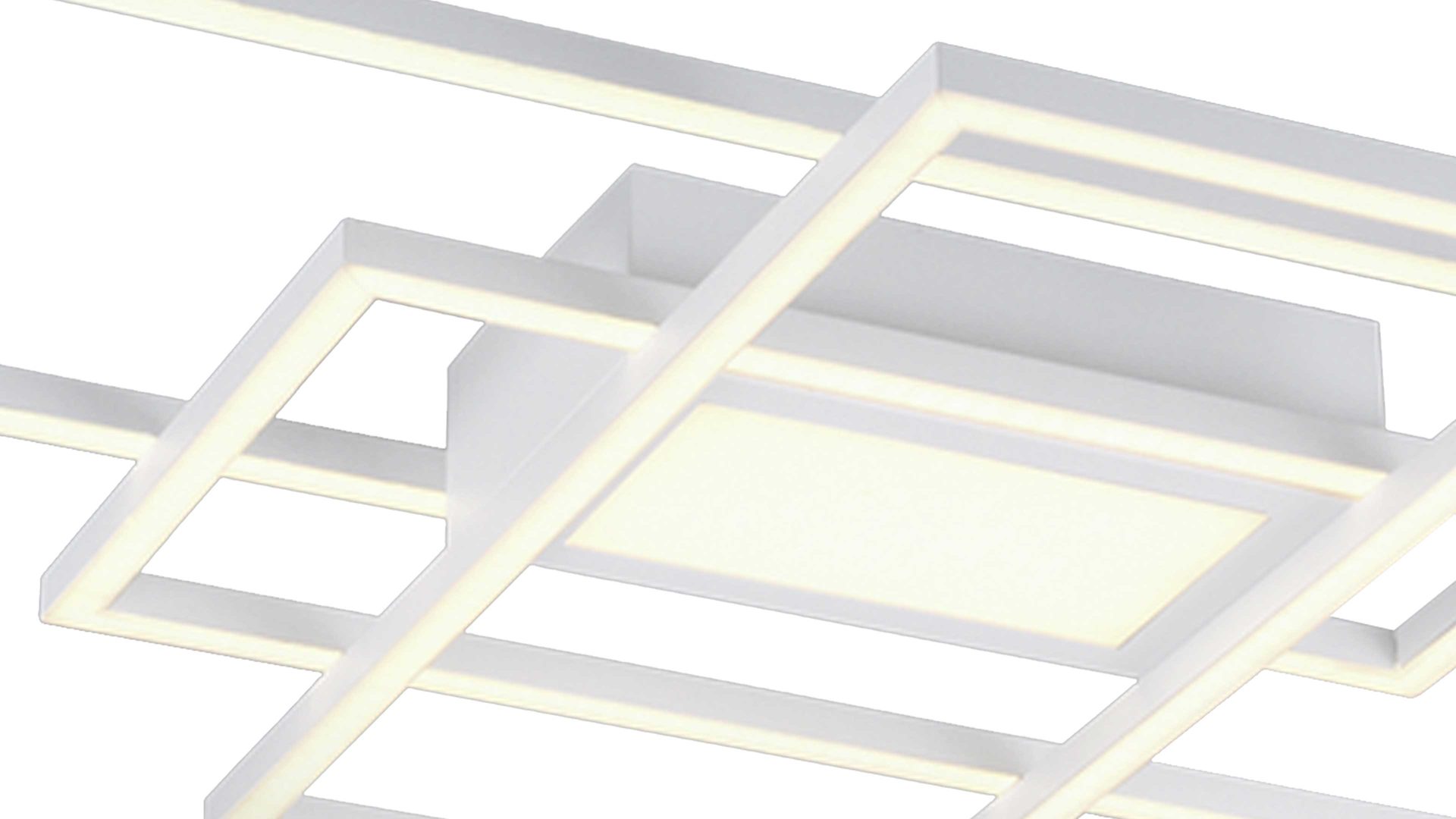 Deckenleuchte Trio lighting for you aus Metall in Weiß Trio Deckenleuchte Irvine weißes Metall – Länge ca. 105 cm