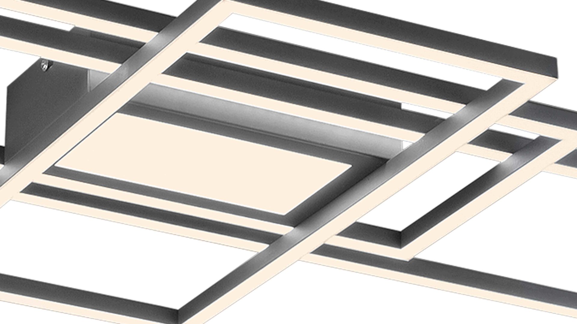 Deckenleuchte Trio lighting for you aus Metall in Metallfarben Trio Deckenleuchte Irvine Nickel matt – Länge ca. 105 cm