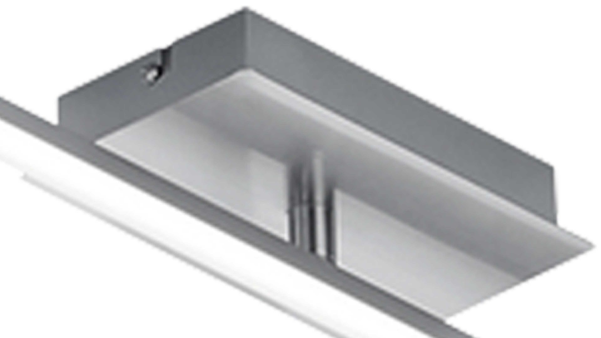 Deckenleuchte Trio lighting for you aus Metall in Metallfarben Trio LED-Deckenleuchte Indira Nickel matt – Länge ca. 210 - 345 cm