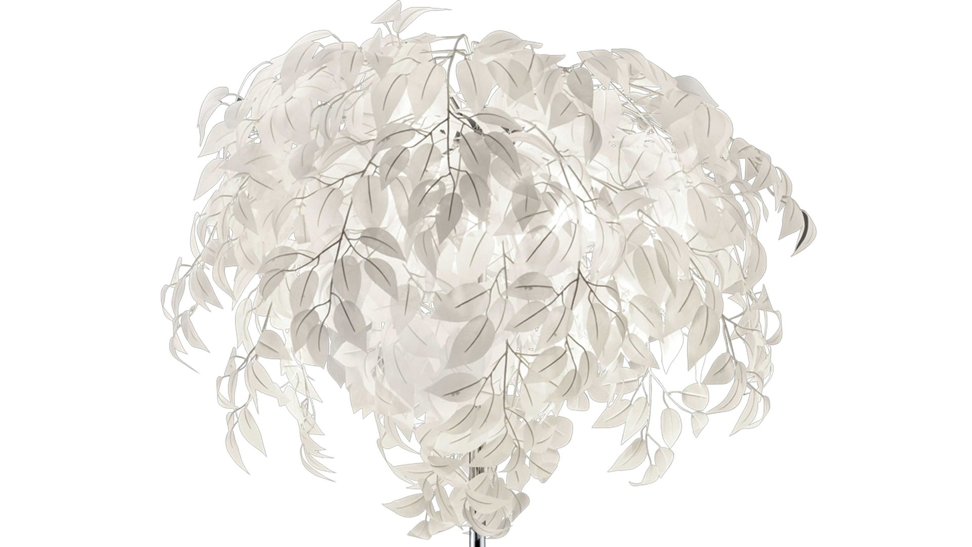 Stehleuchte Reality leuchten aus Kunststoff in Weiß RL Stehleuchte  Leavy bzw. Stehlampe Weiß & Chrom - Höhe ca. 180 cm