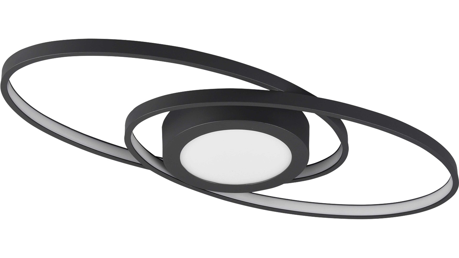 Deckenleuchte Reality leuchten aus Metall in Schwarz RL Deckenleuchte Galaxy anthrazitfarbenes Metall - Länge ca. 57 cm