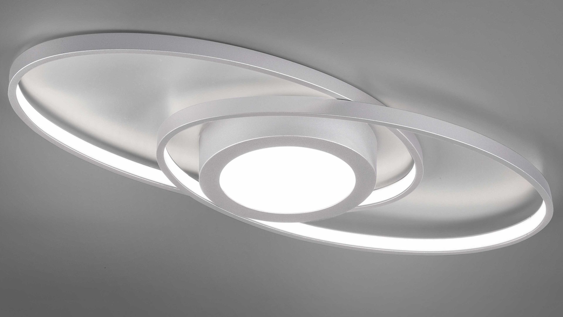 Deckenleuchte Reality leuchten aus Metall in Metallfarben RL Deckenleuchte Galaxy titanfarbenes Metall - Länge ca. 57 cm