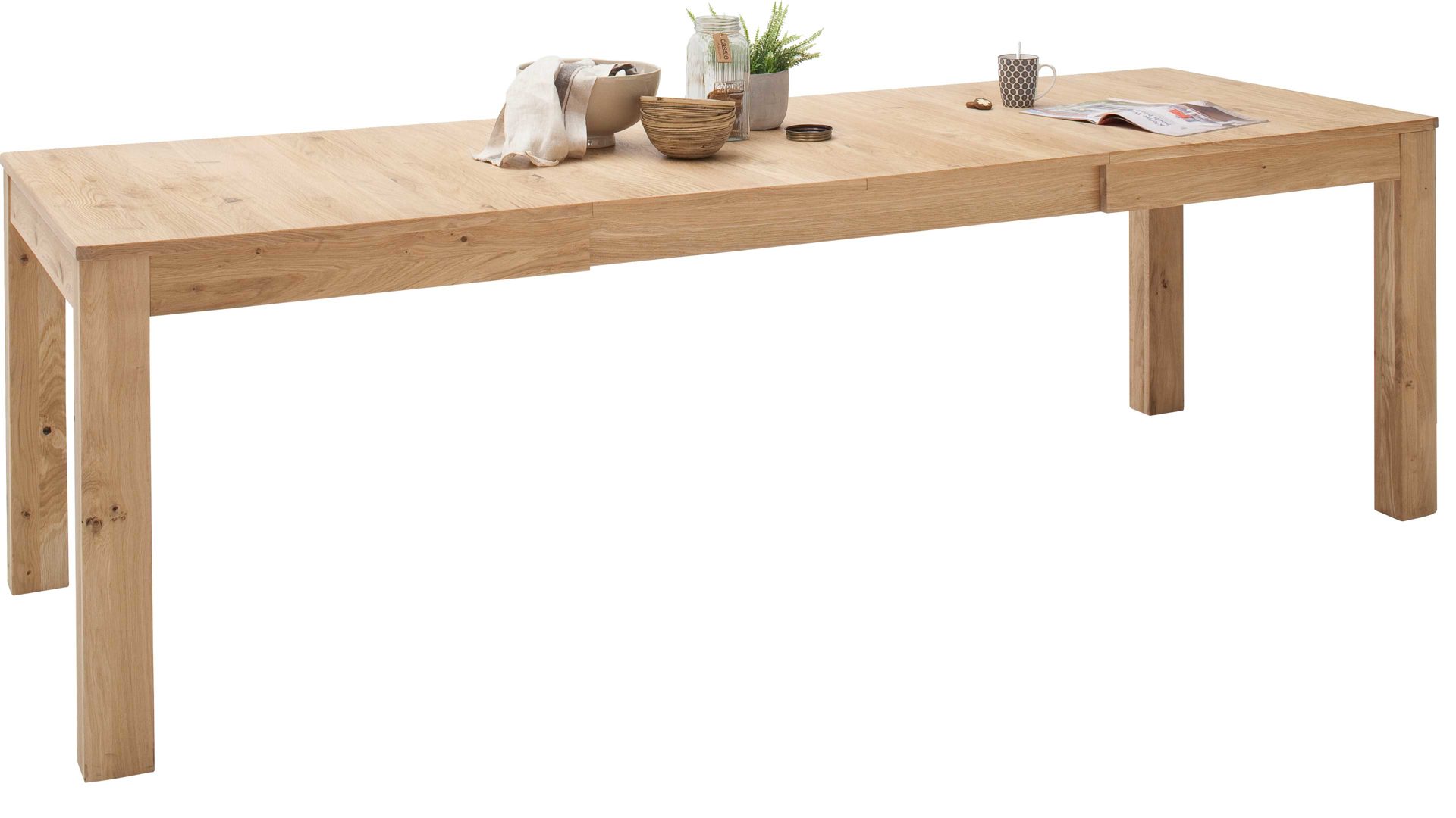 Auszugtisch Mca furniture aus Holz in Holzfarben Wohnprogramm Santori - Auszugtisch Asteiche & Eiche– ca. 160-260 x 90 cm
